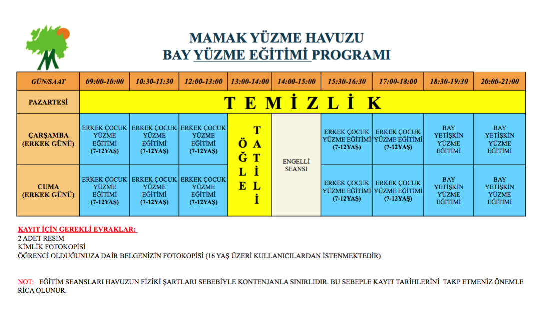 Mamak Belediyesi Yüzme Kursu